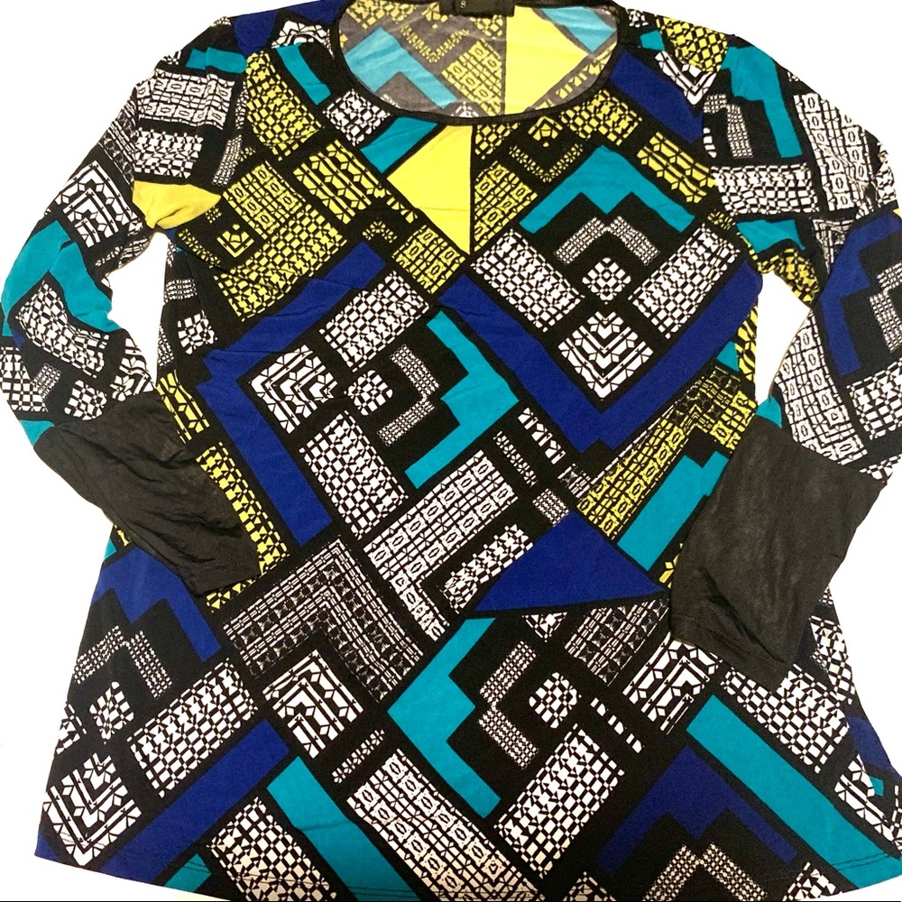 Style & c.o Vibrant Long sleeve Top